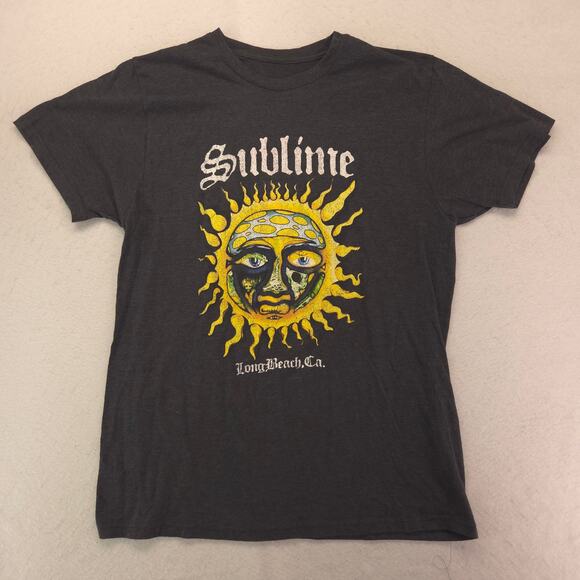 Sublime Band Short Sleeve Crew Neck Graphic Shirt Mens Size Extra Large XL Gray - Picture 2 of 9
